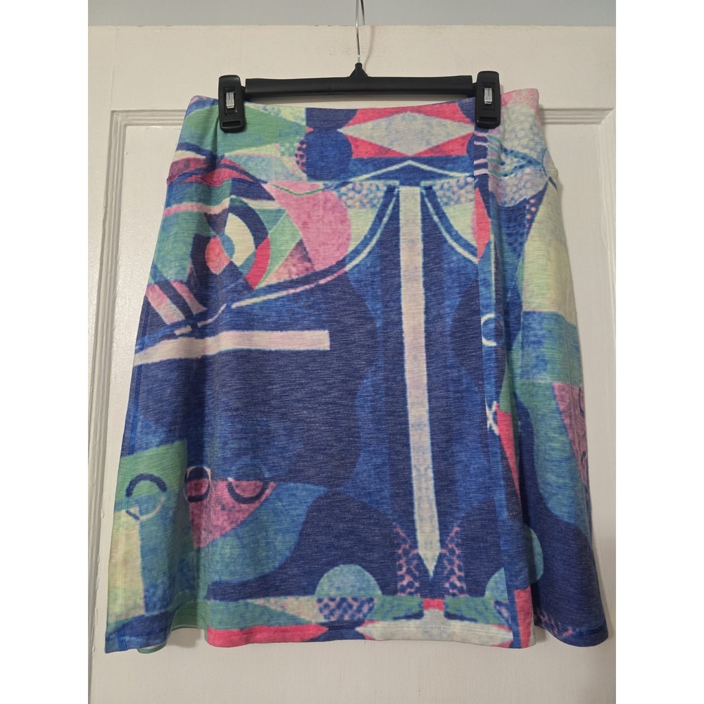 Nally & Millie Skirt Medium Womens Geometric Abstract Artsy Mini Casual